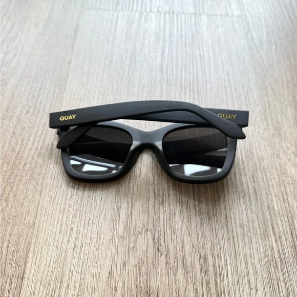 quay australia after hours matte black square polarized sunglasses eyewear NEW - Picture 2 of 3